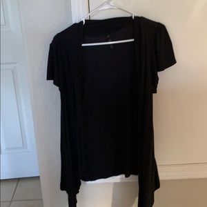 Black cotton open top